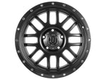 ICON Alpha 20x9 8x6.5 19mm Offset 5.75in BS 125.2mm Bore Satin Black Wheel