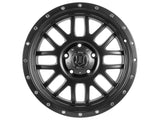 ICON Alpha 20x9 8x180 12mm Offset 5.5in BS 125.2mm Bore Satin Black Wheel