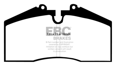 EBC 96-98 Porsche 911 (993) 3.6 Carrera 4S Orangestuff Rear Brake Pads