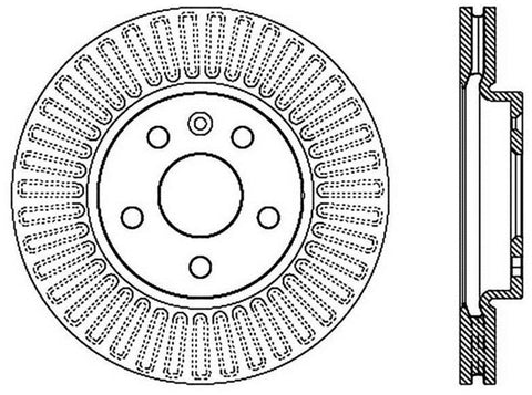 StopTech Slotted Sport Front Left Brake Rotor 11-14 Chevy Cruze