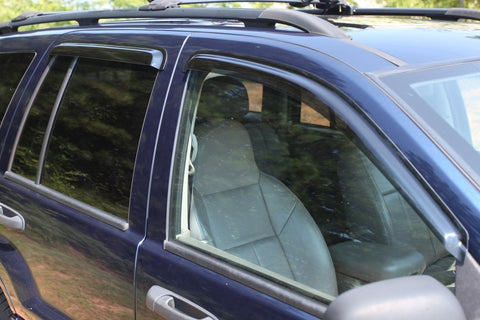 Rugged Ridge Window Rain Deflectors 99-04 Grand Cherokee WJ