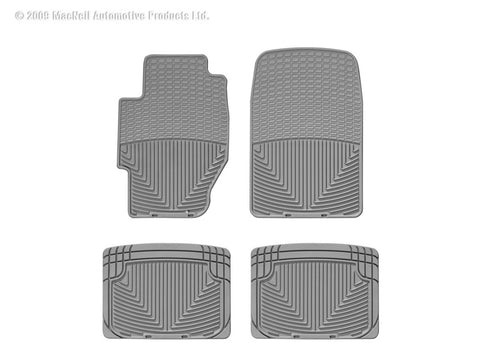 WeatherTech 85-00 Honda Civic Front and Rear Rubber Mats - Grey