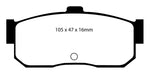 EBC 91-97 Infiniti G20 2.0 Redstuff Rear Brake Pads