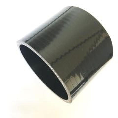 Ticon Industries 4-Ply Black 3.5in Straight Silicone Coupler