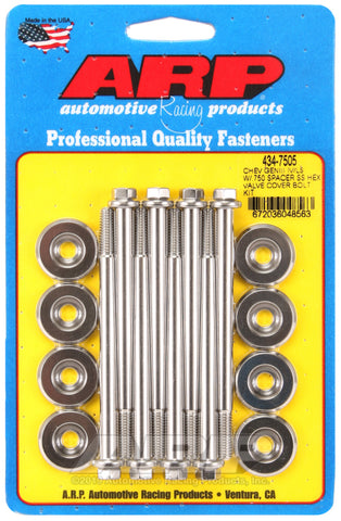 ARP Small Block Chevy GENIII/IV LS Series .750 Spacer Hex Valve Cover Bolt Kit - Stainless Steel