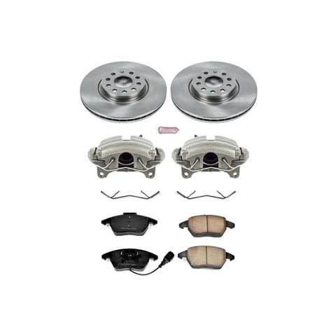 Power Stop 06-09 Audi A3 Autospecialty Kit w/ Calipers - Front