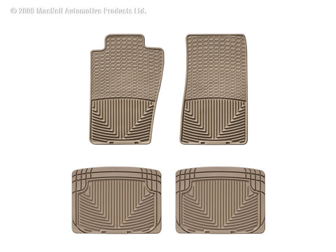 WeatherTech 82-04 Chevrolet S-10 Pickup Front and Rear Rubber Mats - Tan
