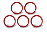 KC HiLiTES FLEX Series Colored Bezel Rings (5 pack) - Red