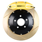StopTech BBK 14-15 BMW M3 / M4 Rear Yellow ST-40 Calipers 380x32 Zinc Slotted Rotors