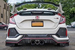 Rally Armor 17-18 Honda Civic Type R (Type R Only) UR Black Mud Flap w/ Red Logo and Altered Font