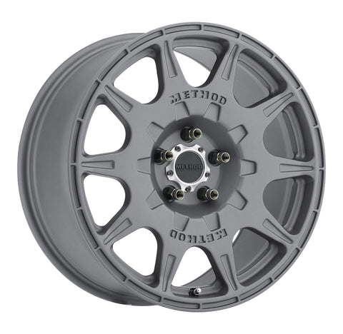Method MR502 RALLY 17x8 +38mm Offset 5x4.5 67.1mm CB Titanium Wheel