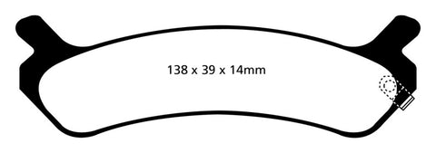 EBC 92-94 Hyundai Sonata 2.0 Redstuff Rear Brake Pads