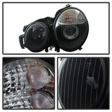 Xtune Mercedes Benz W210 E-Class 00-02 Projector Headlights Black PRO-CL-MW21099-BK