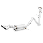 Mishimoto 14-16 Ford Fiesta ST 1.6L 2.5in Stainless Steel Resonated Cat-Back Exhaust w/ Polish Tips