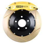StopTech 2015 VW GTI Front BBK w/ Yellow ST-40 Caliper Zinc Slotted 328X28 2pc Rotor