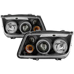 Spyder Volkswagen Jetta 99-05 Projector HeadlightsLED Halo Blk PRO-YD-VJ99-HL-BK