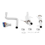 Mishimoto 14-16 Ford Fiesta ST 1.6L 2.5in Stainless Steel Resonated Cat-Back Exhaust w/ Burnt Ti
