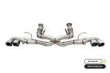 Corsa 2020 Corvette C8 3in Xtreme Cat-Back Exhaust 4.5in Pol Quad Tips - Integrates stock AFM Valve