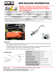 HKS Hi-Power Muffler SPEC-L2 GE8 L15A HONDA