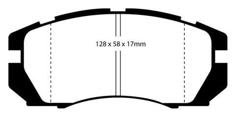 EBC 95-96 Subaru Impreza 2.2 Redstuff Front Brake Pads