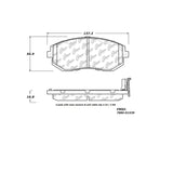 StopTech Street Touring 13 Scion FR-S / 13 Subaru BRZ Front Brake Pads