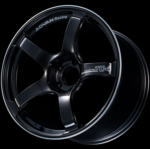 Advan TC4 17x7.5 +48 5x114.3 Racing Black Gunmetallic and Ring Wheel