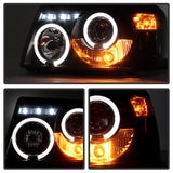 Spyder Ford Ranger 01-11 1PC Projector Headlights LED Halo LED Blk Smke PRO-YD-FR01-1PC-HL-BSM