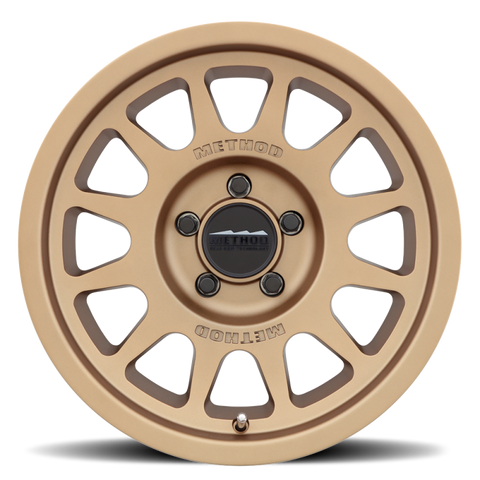 Method MR703 17x8.5 0mm Offset 5x150 110.5mm CB Gloss Titanium Wheel