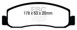 EBC 08-10 Ford F250 (inc Super Duty) 5.4 (2WD) Greenstuff Front Brake Pads