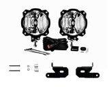 KC HiLiTES Jeep JL/JT A-Pillar/Cowl Mount Kit w/6in. Gravity LED Pro6 Driving Beam Lights