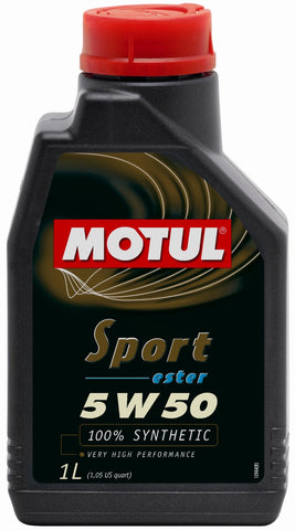 Motul 1L Synthetic Engine Oil Sport 5W50 API SM/CF - Single