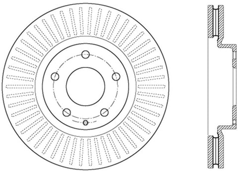 StopTech Performance Front Right Brake Rotor