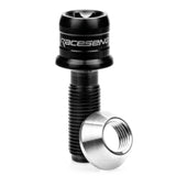 Raceseng TLR-1 Titanium Lug Bolt Set - M14x1.5mm / Conical 60 Deg. Floating Seat - Brushed Black