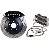 StopTech 02-06 Avalanche/99-05 Silverado Front BBK w/ Black ST-60 Calipers Drilled 380x32mm Rotors