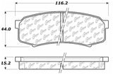 StopTech 1993-2020 Toyota 4Runner, FJ Cruiser, Land Cruiser Sequoia Street Rear Touring Brake Pads