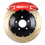 StopTech BBK 07-09 BMW 335i/335d Rear 345x28 Zinc Slotted 2pc Rotors ST-40 Red Calipers
