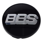 BBS Center Cap 70.6mm Black/Silver (4-tab)