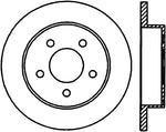 StopTech 01-04 Ford Mustang GT Rear Left Slotted & Drilled Sport Cryo Brake Rotor