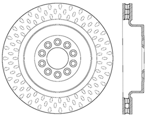 StopTech Drilled Cryo Sport Brake Rotor