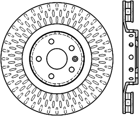 Stoptech 09-15 Cadillac CTS Front Premium Cryostop Brake Rotor