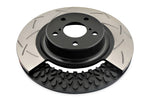 DBA 15+ Ford Mustang 2.3L/5.0L Rear Slotted 5000 Series 2 Piece Rotor w/ Black Hat