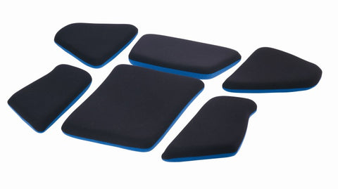 Recaro Pad-Kit S for P 1300 GT Bottom Part (Set of 6 w/o Seat Cushion) - Blue