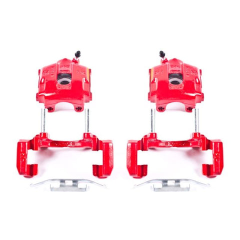 Power Stop 01-05 BMW 320i Rear Red Calipers w/Brackets - Pair