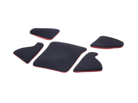 Recaro Pad-Kit L for P 1300 GT Bottom Part (Set of 5 w/o Seat Cushion) - Red