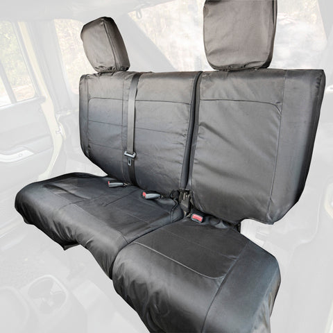 Rugged Ridge Ballistic Seat Cvr Rear Black 840D 11-18 JK 4Dr