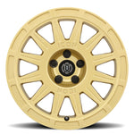 ICON Ricochet 15x7 5x100 15mm Offset 4.6in BS 56.1mm Bore Gloss Gold Wheel