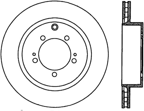 StopTech 03-06 Mitsubishi Lancer Evo AWD Rear Right Drilled & Slotted CRYO-STOP Brake Rotor