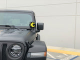 KC HiLiTES Jeep JL/JT A-Pillar/Cowl Mount Kit w/6in. Gravity LED Pro6 Spot Beam Lights