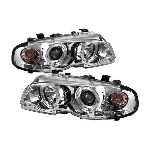 Spyder BMW E46 3-Series 00-03 2DR 2DR 1PC Projector LED Halo LED Chrm PRO-YD-BMWE46-2D-HL-C