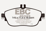EBC 13+ Mercedes-Benz CLA250 2.0 Turbo Yellowstuff Front Brake Pads
